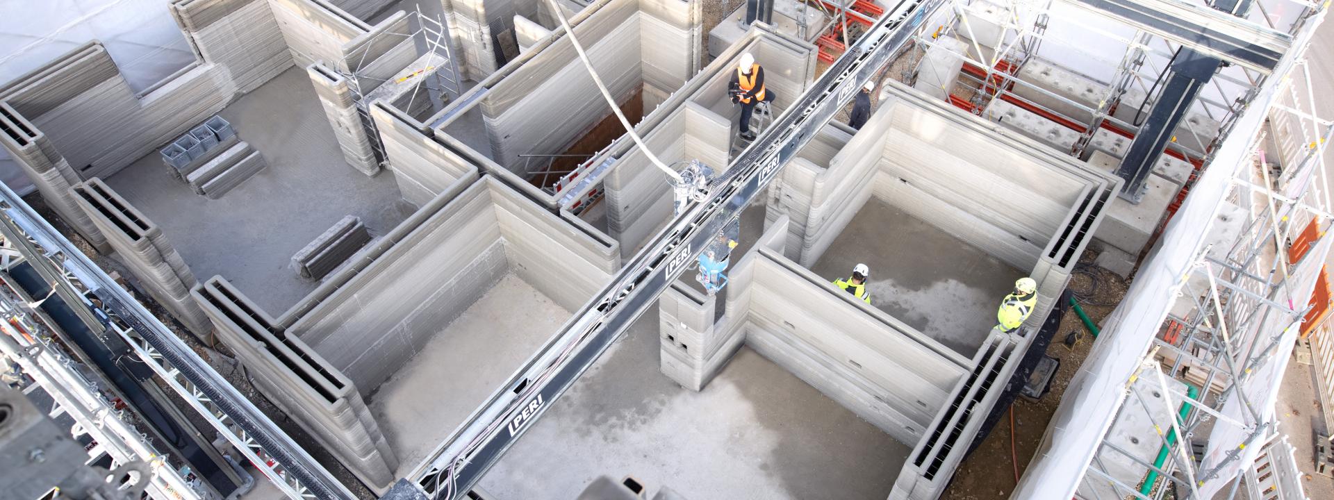 HeidelbergCement delivers 3D printing material for 330 m2 housing block 
